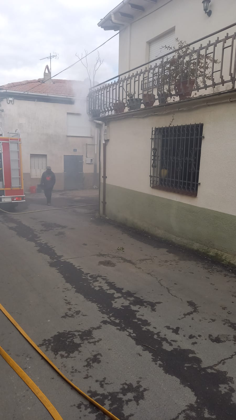 Bomberos en Villaescusa