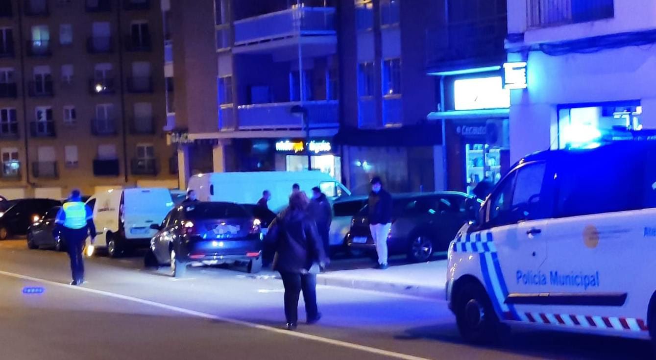 Accidente de tráfico en la avenida Portugal.