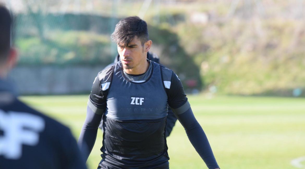 Xisco Campos en un entrenamiento ZamoraCF