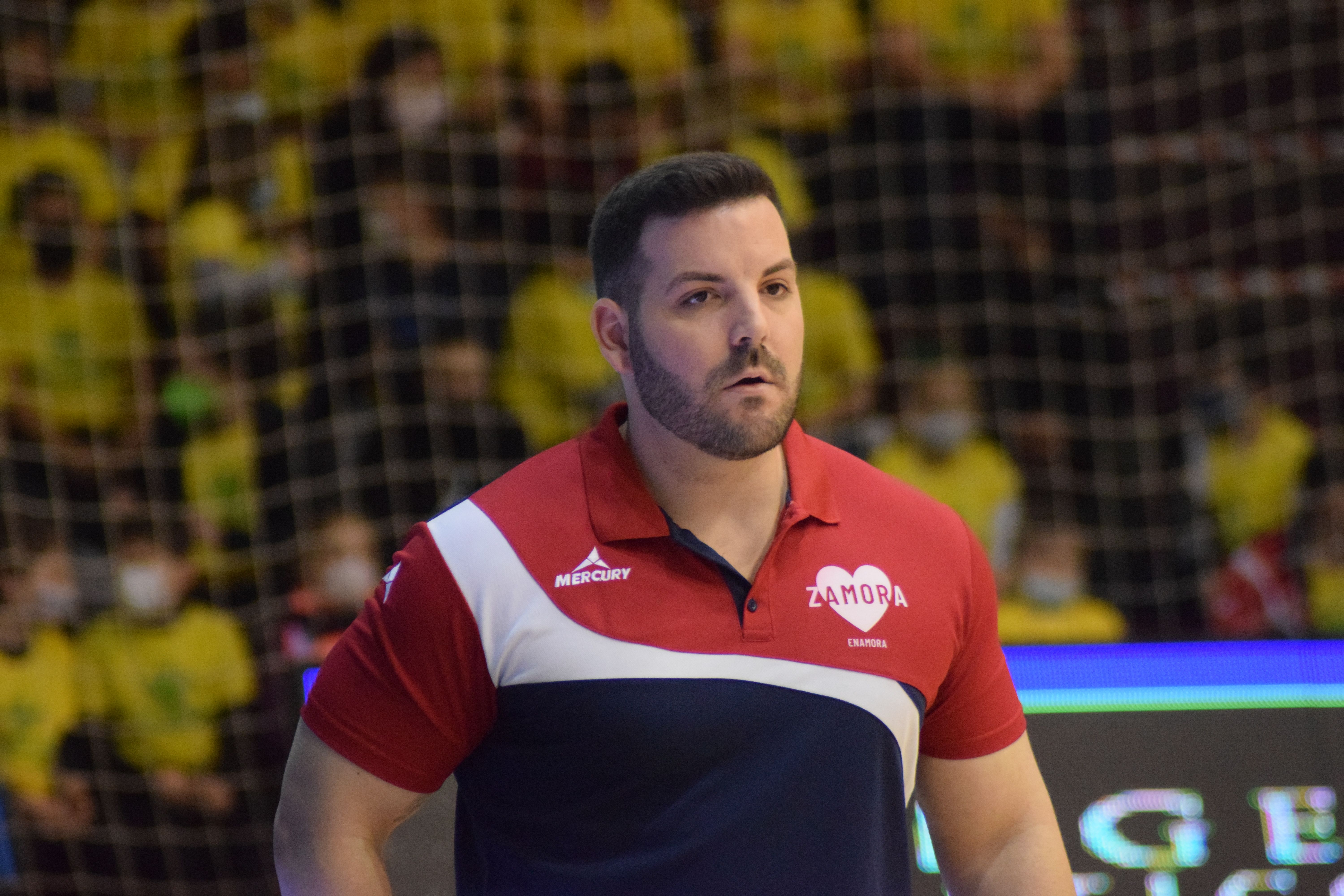 Iván López durante el partido ante Sant Quirze