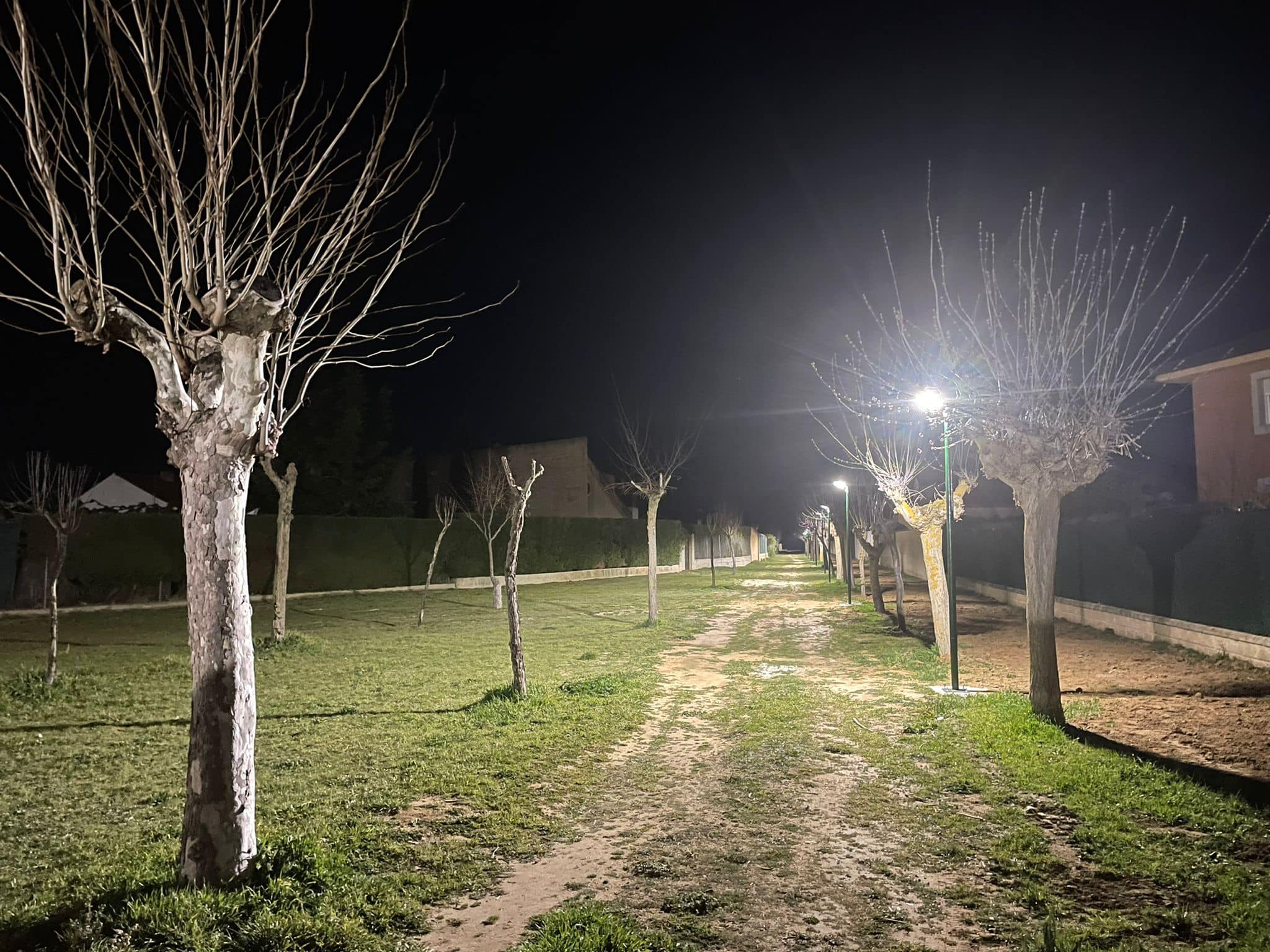 Mejorada la seguridad en Morales del Vino con la instalación de nueva iluminación