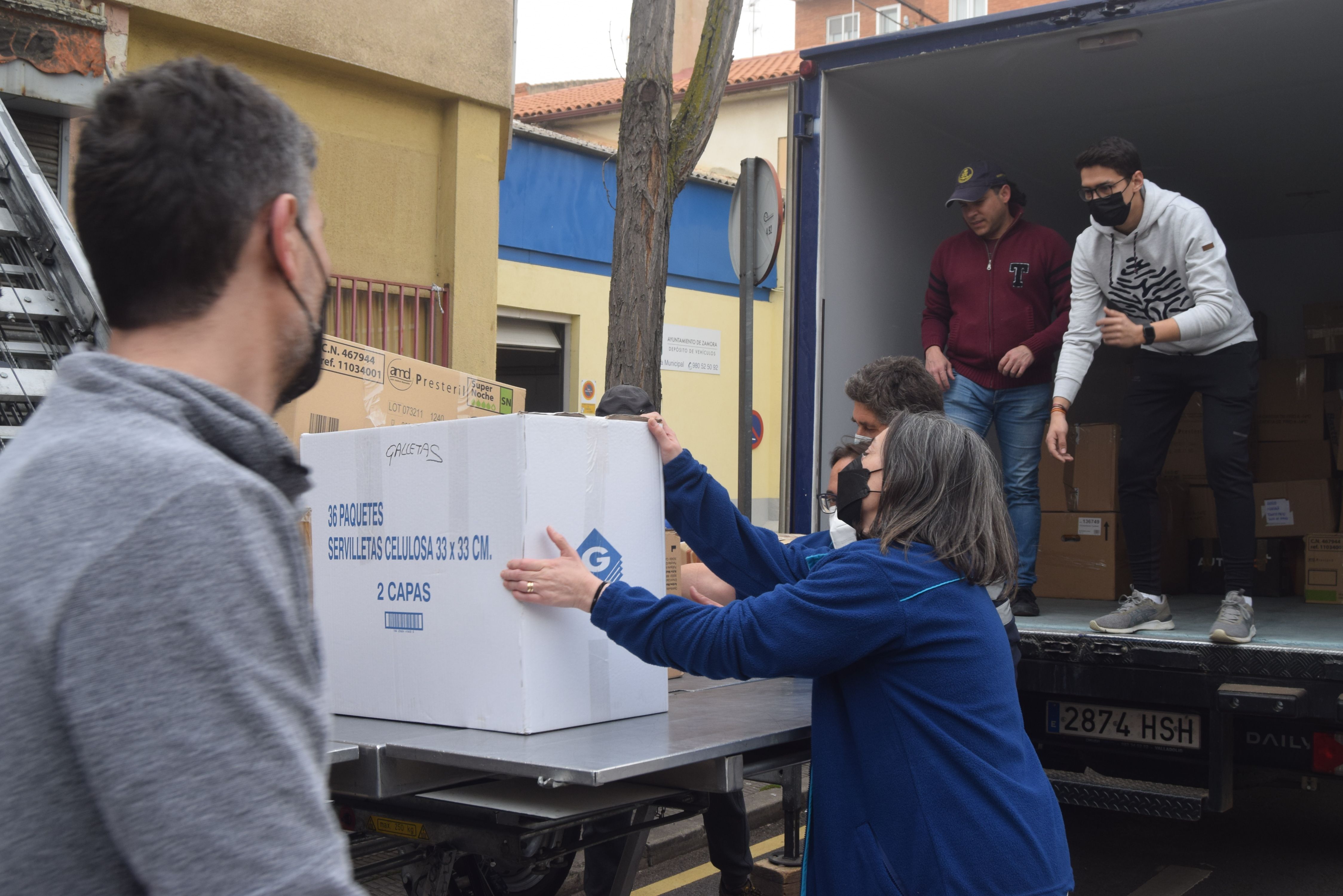 Solidaridad desbordada de los zamoranos para ayudar al pueblo ucraniano