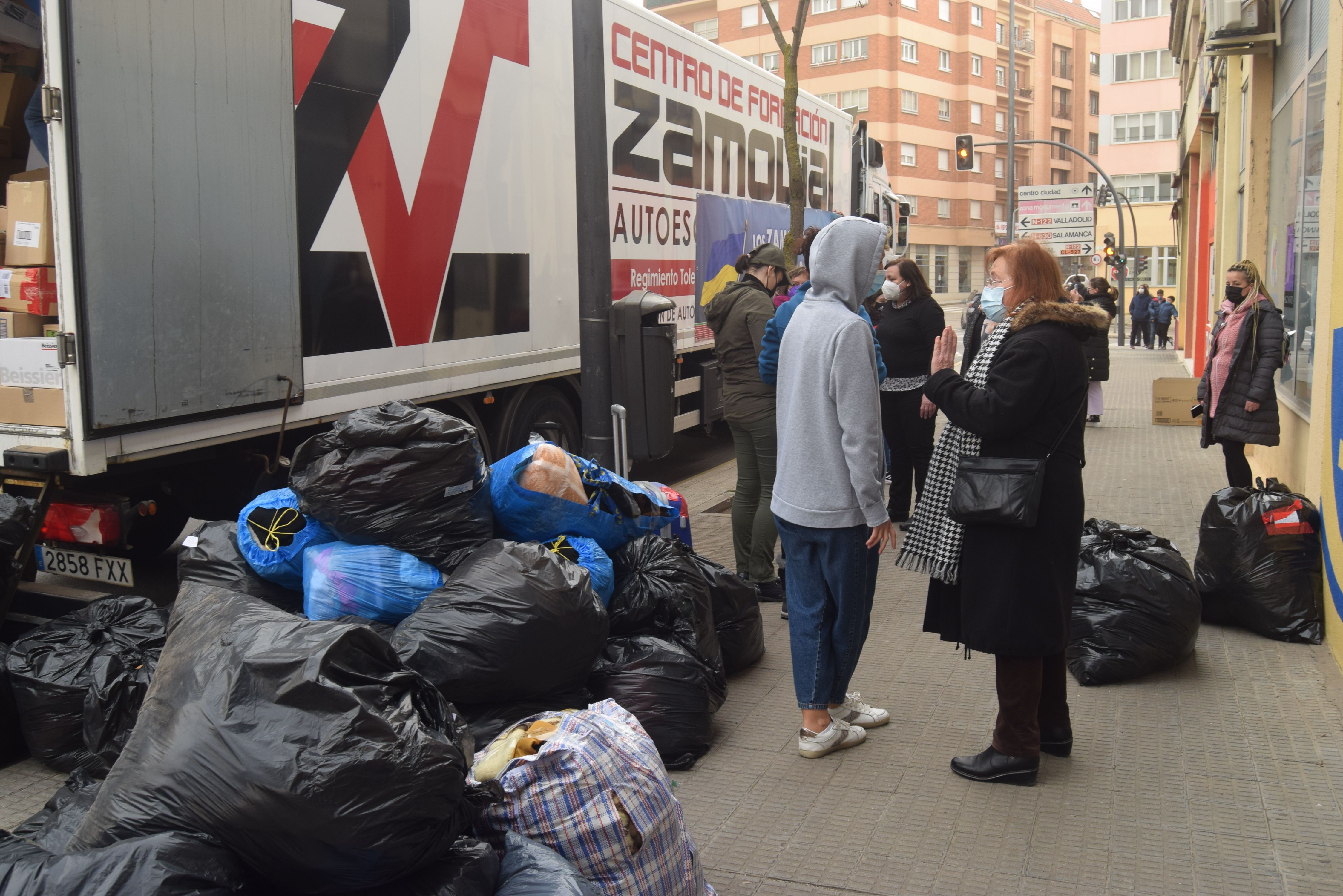 Solidaridad desbordada de los zamoranos para ayudar al pueblo ucraniano