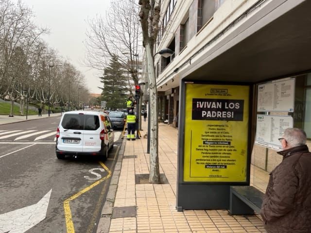 Marquesina en Zamora de Vivan los padres