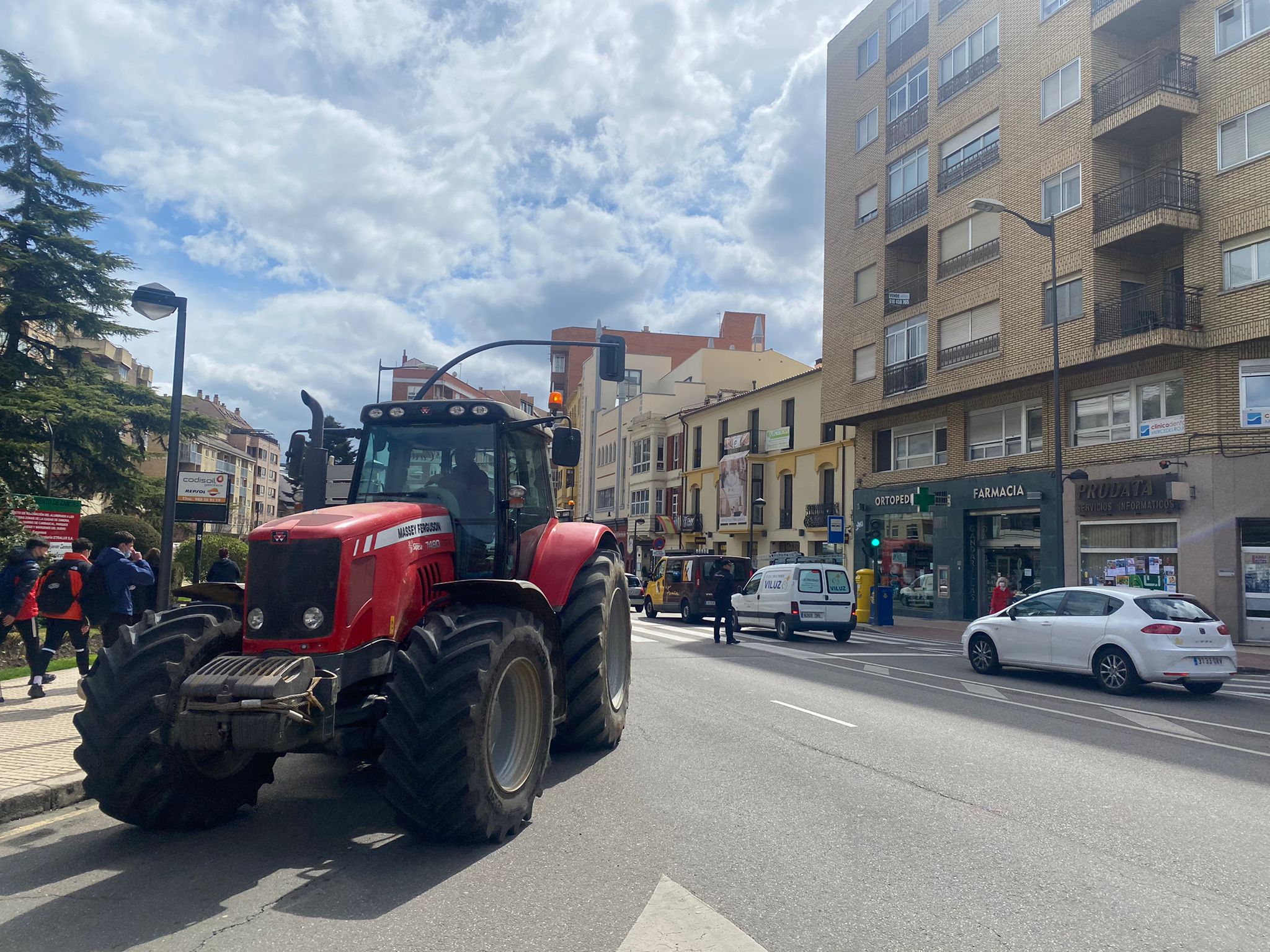 Los transportistas toman las calles de Zamora en una nueva jornada de protestas Foto: M.L