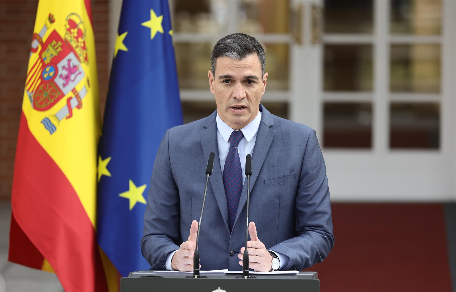 El presidente del Gobierno, Pedro Sánchez