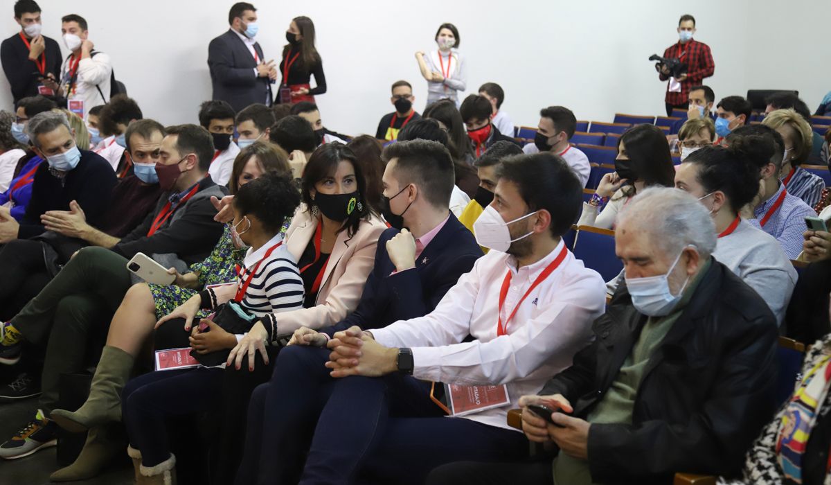 Ana Sánchez en el acto de Juventudes Socialistas ICAL