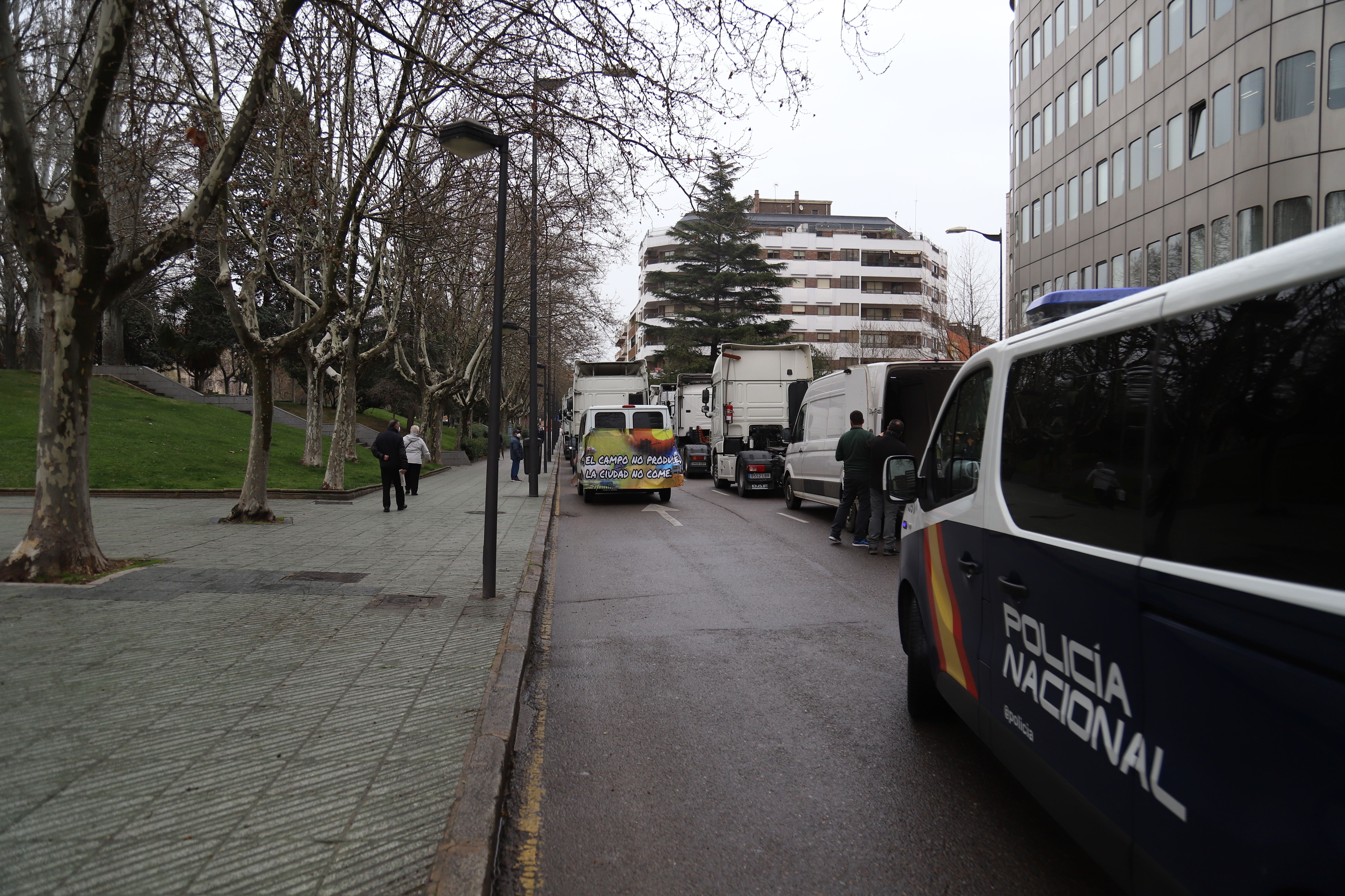 Nueva Jornada de protesta del sector del transporte en Zamora Foto María Lorenzo (1)