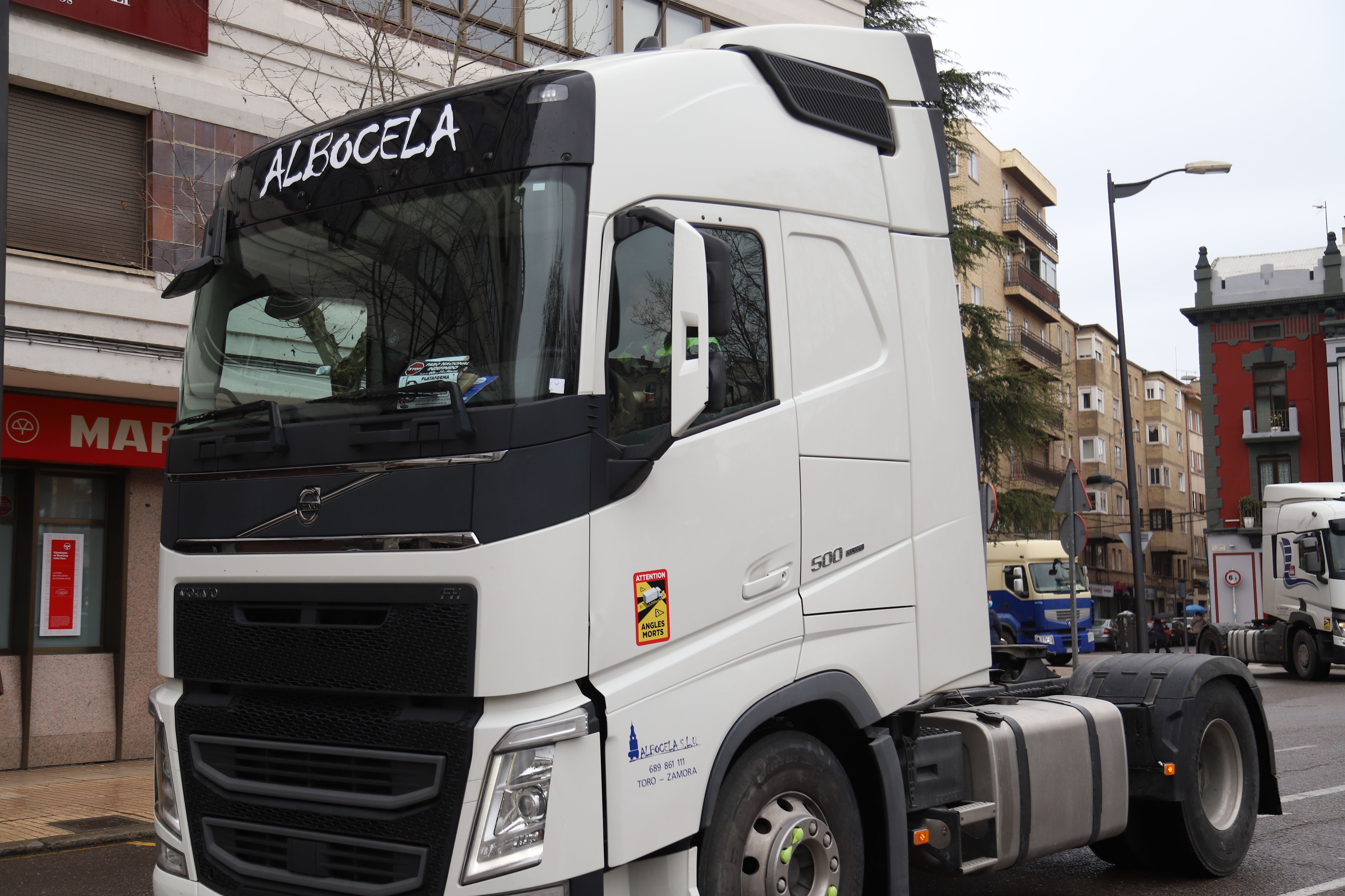 Nueva Jornada de protesta del sector del transporte en Zamora Foto María Lorenzo (3)