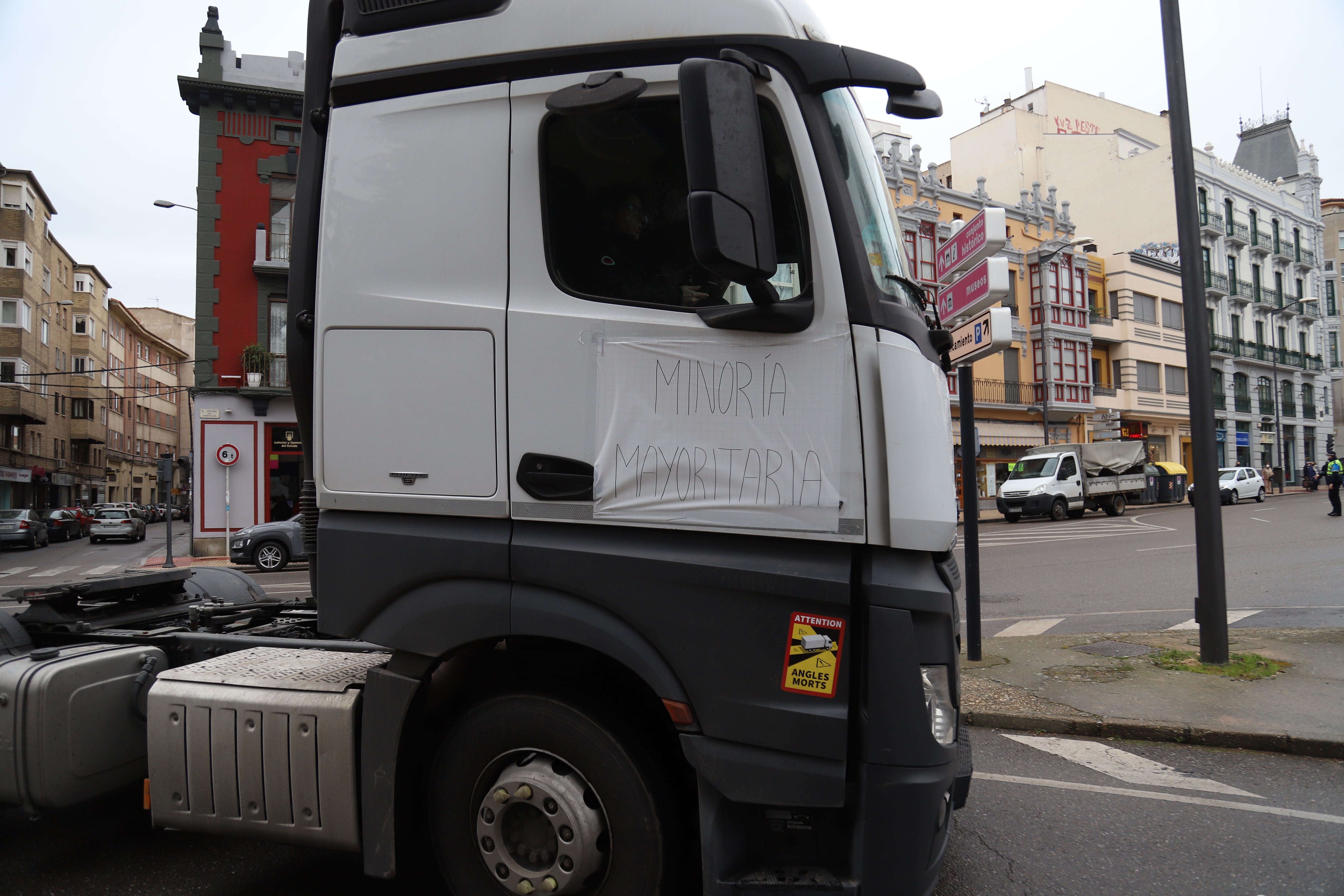 Nueva Jornada de protesta del sector del transporte en Zamora Foto María Lorenzo (5)