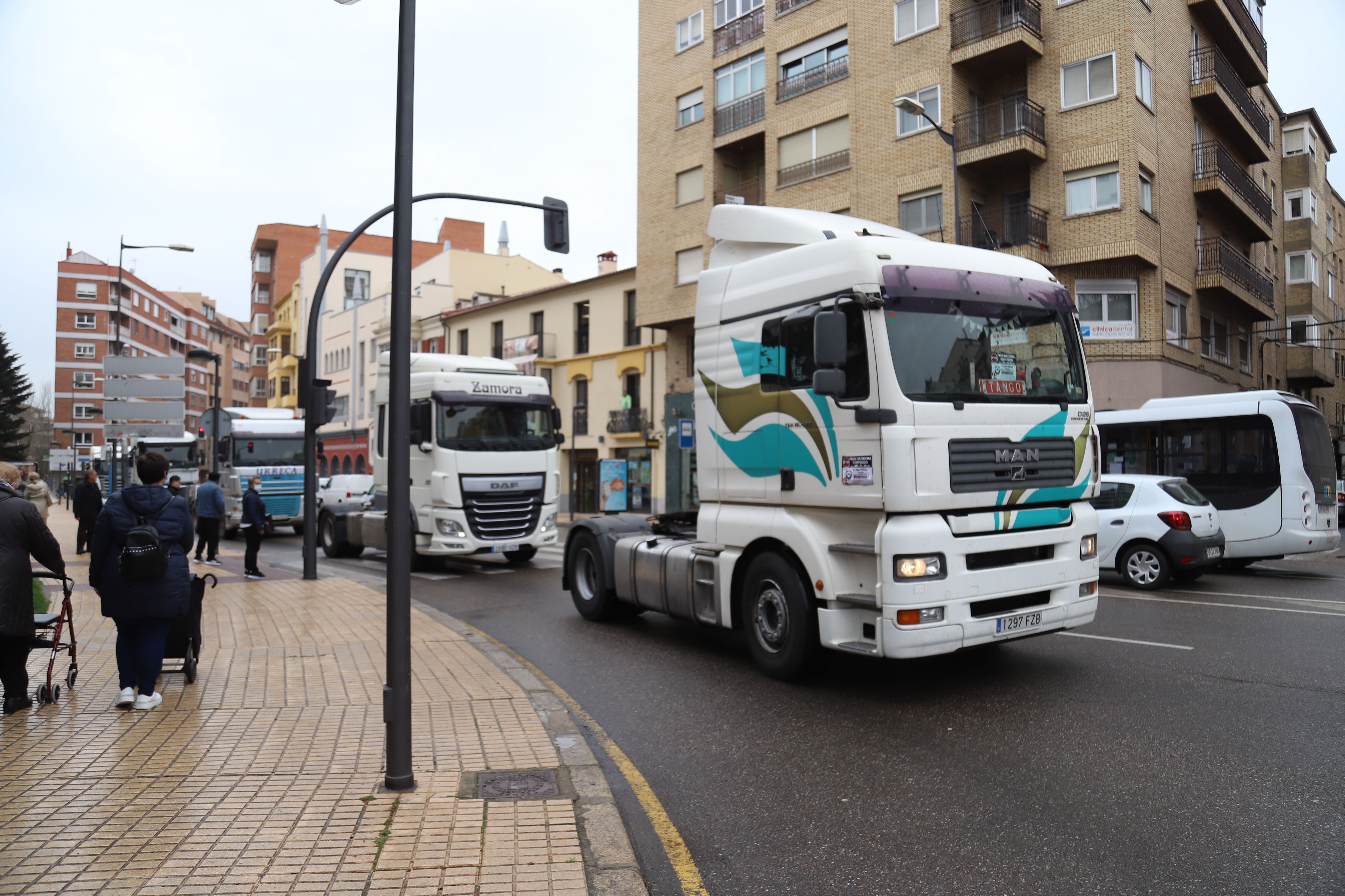 Nueva Jornada de protesta del sector del transporte en Zamora Foto María Lorenzo (6)