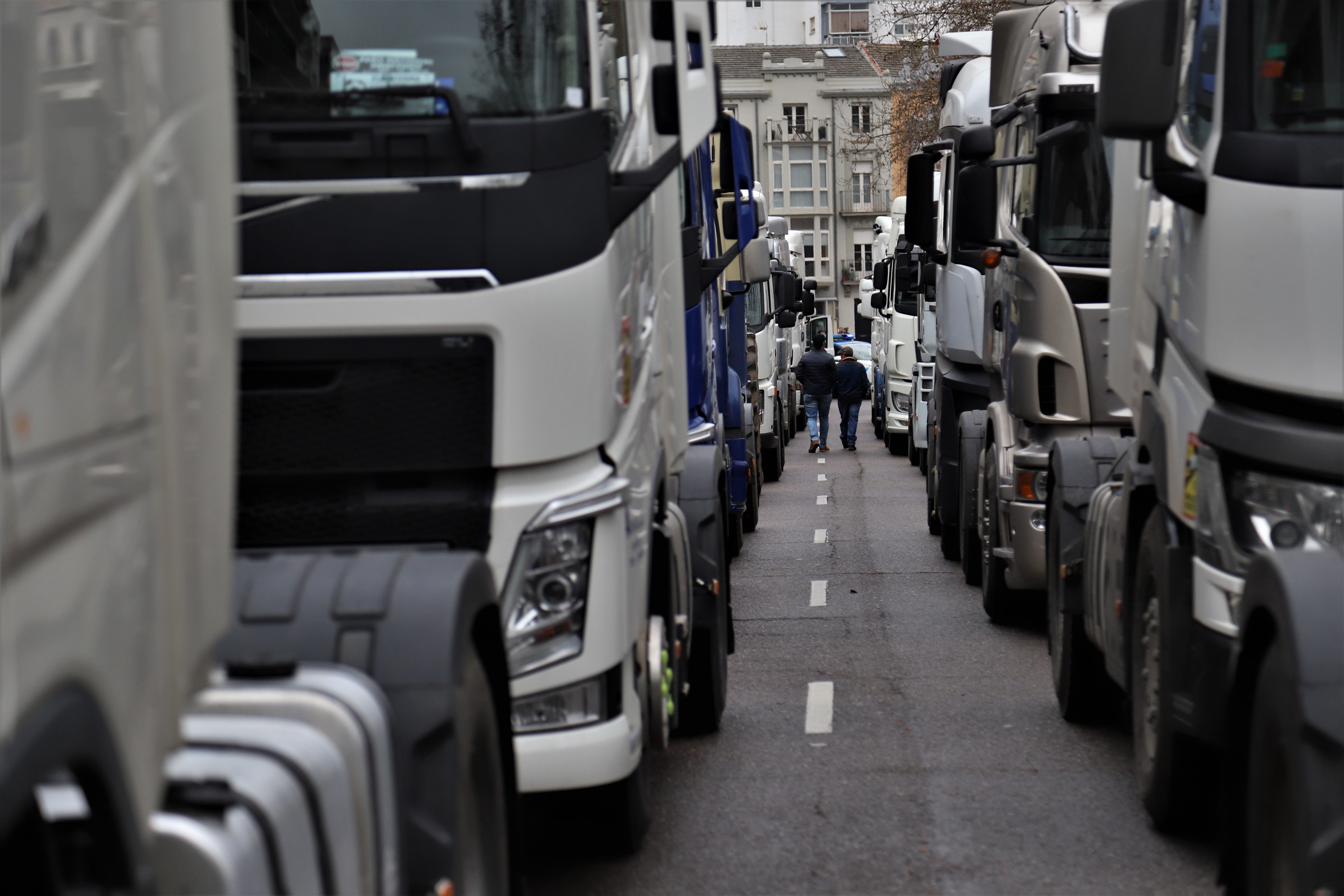 Nueva Jornada de protesta del sector del transporte en Zamora Foto María Lorenzo (10)