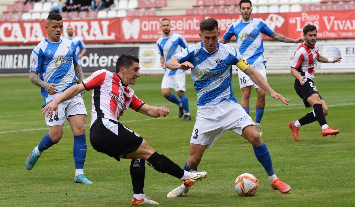 Jorge Fernández en el duelo contra el Talavera