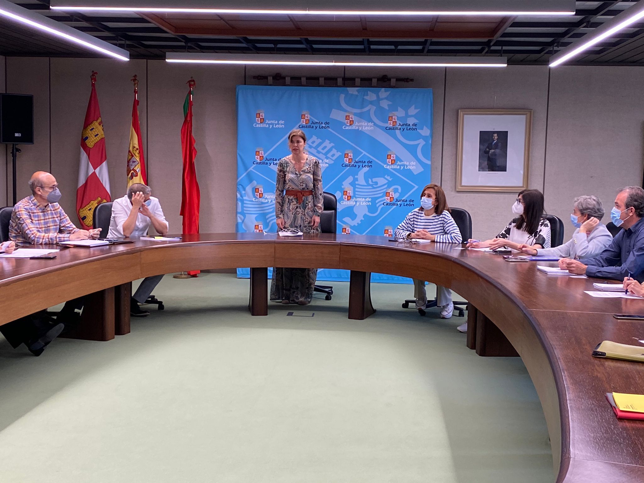 Clara san Damián en la delegación territorial de la Junta en Zamora