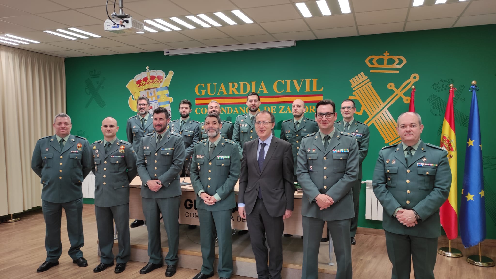 Los capitanes de la Guardia Civil en Zamora