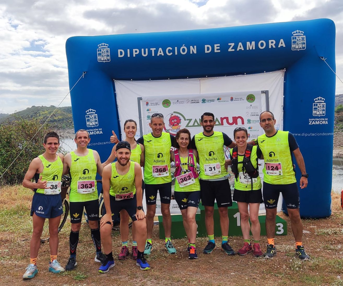 Atletas del Zamora Corre en el Zangarun