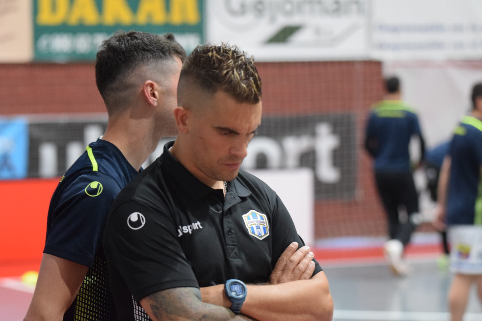 Chema Sánchez durante el Atlético Benavente - Antequera