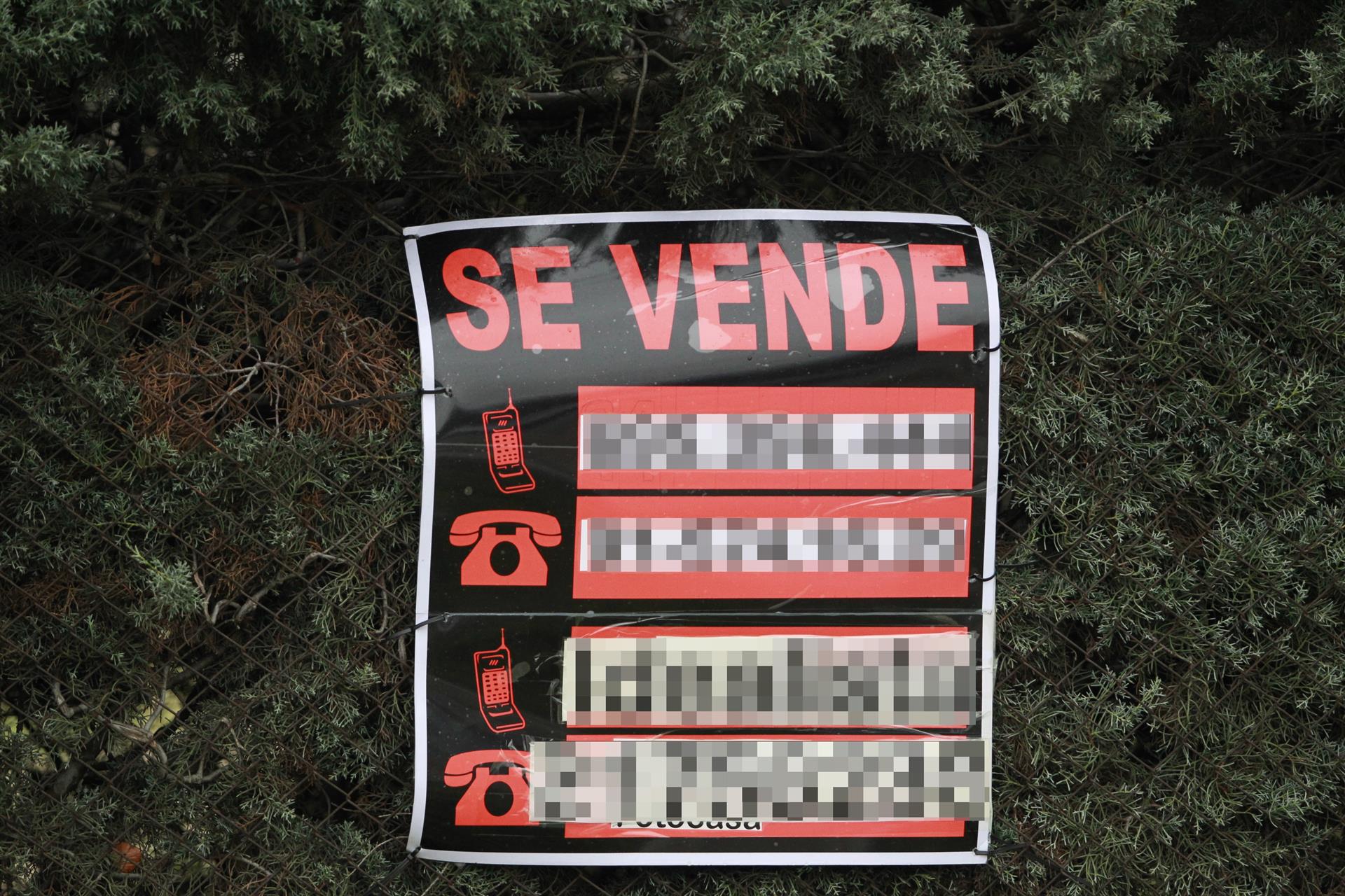 Cartel de se vende. EP