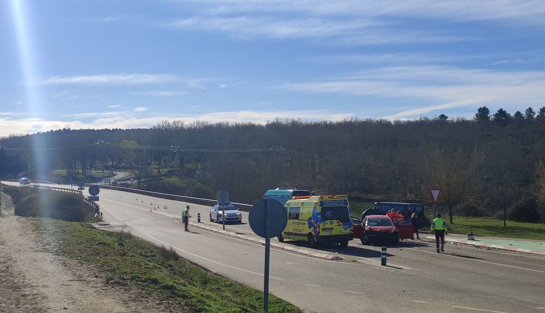 Accidente en la N 122 en Alcañices. Archivo