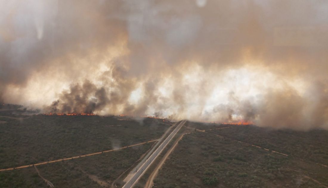 Incendio en Otero de Bodas