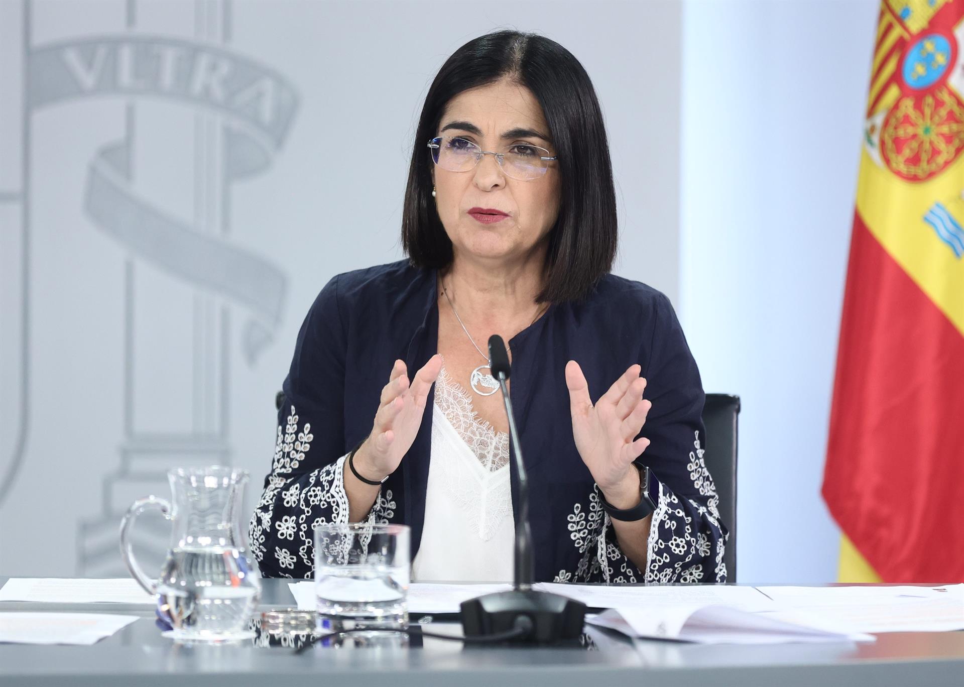 La ministra de Sanidad, Carolina Darias. EP