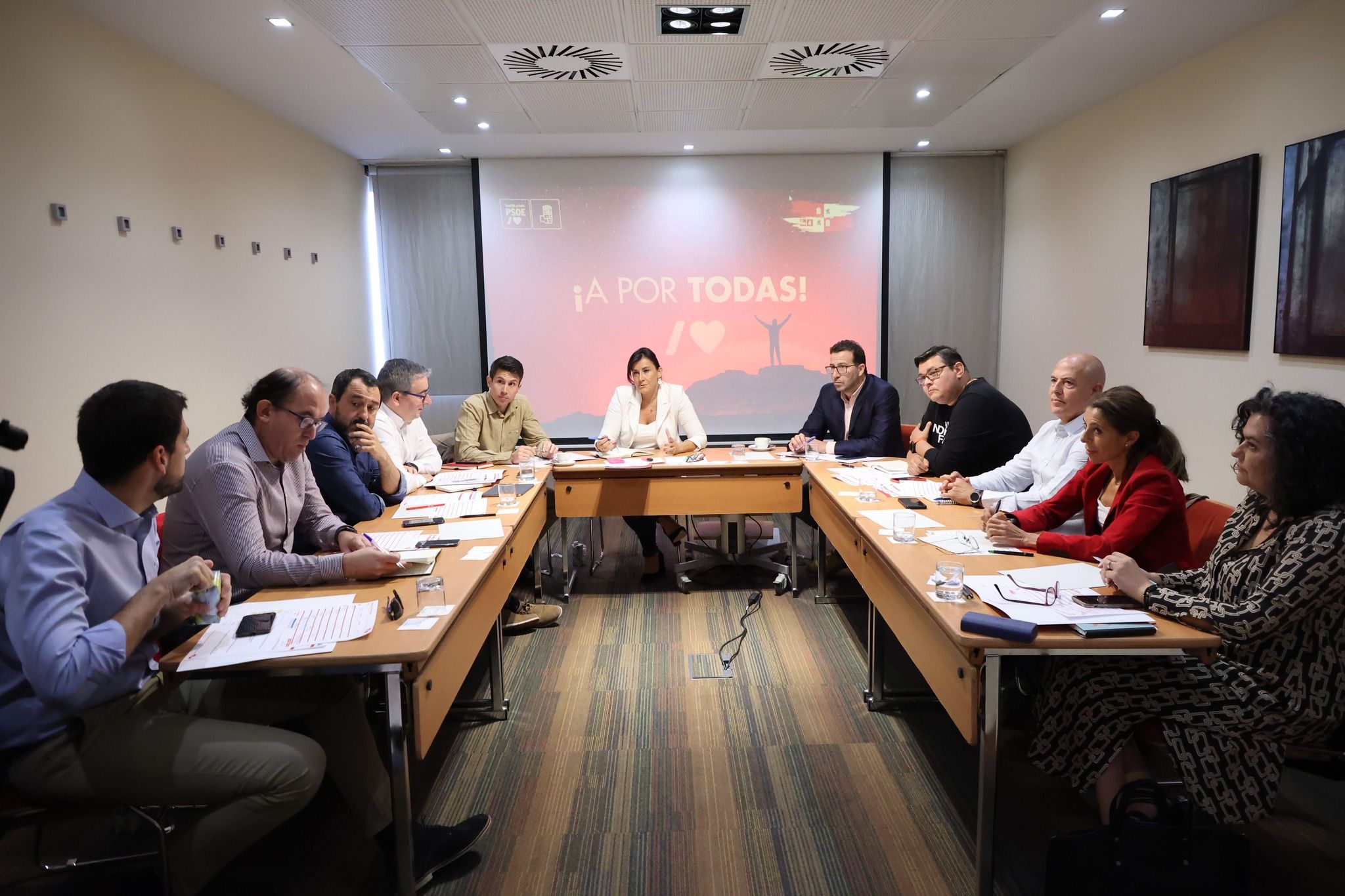 Reunión de secretarios de organización del PSOE de Castilla y León