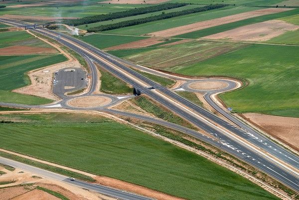 Tramo de la A 66 entre Zamora y Benavente