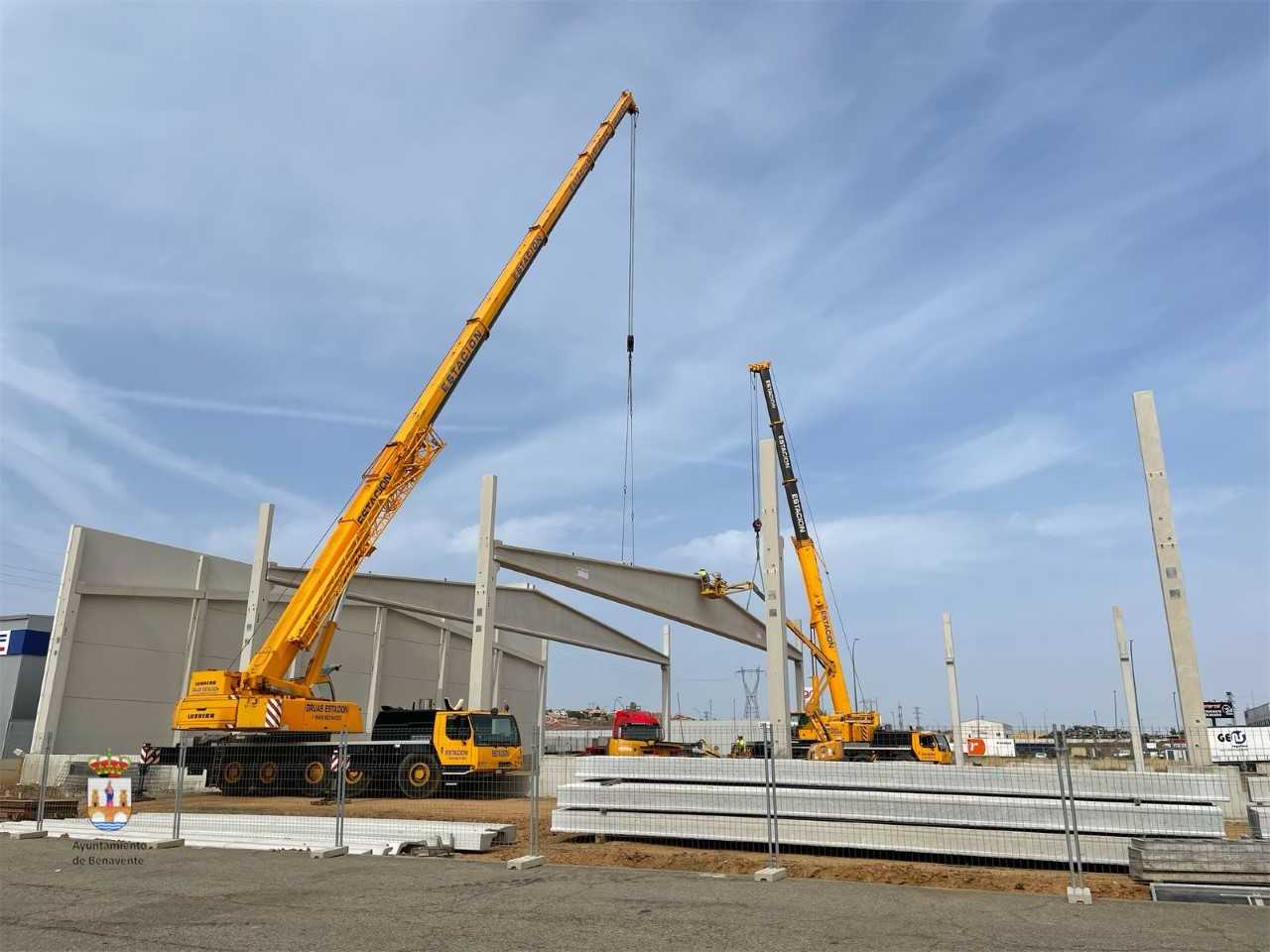 Las obras en el CTLB de Benavente continúan a buen ritmo  Ayuntamiento de Benavente