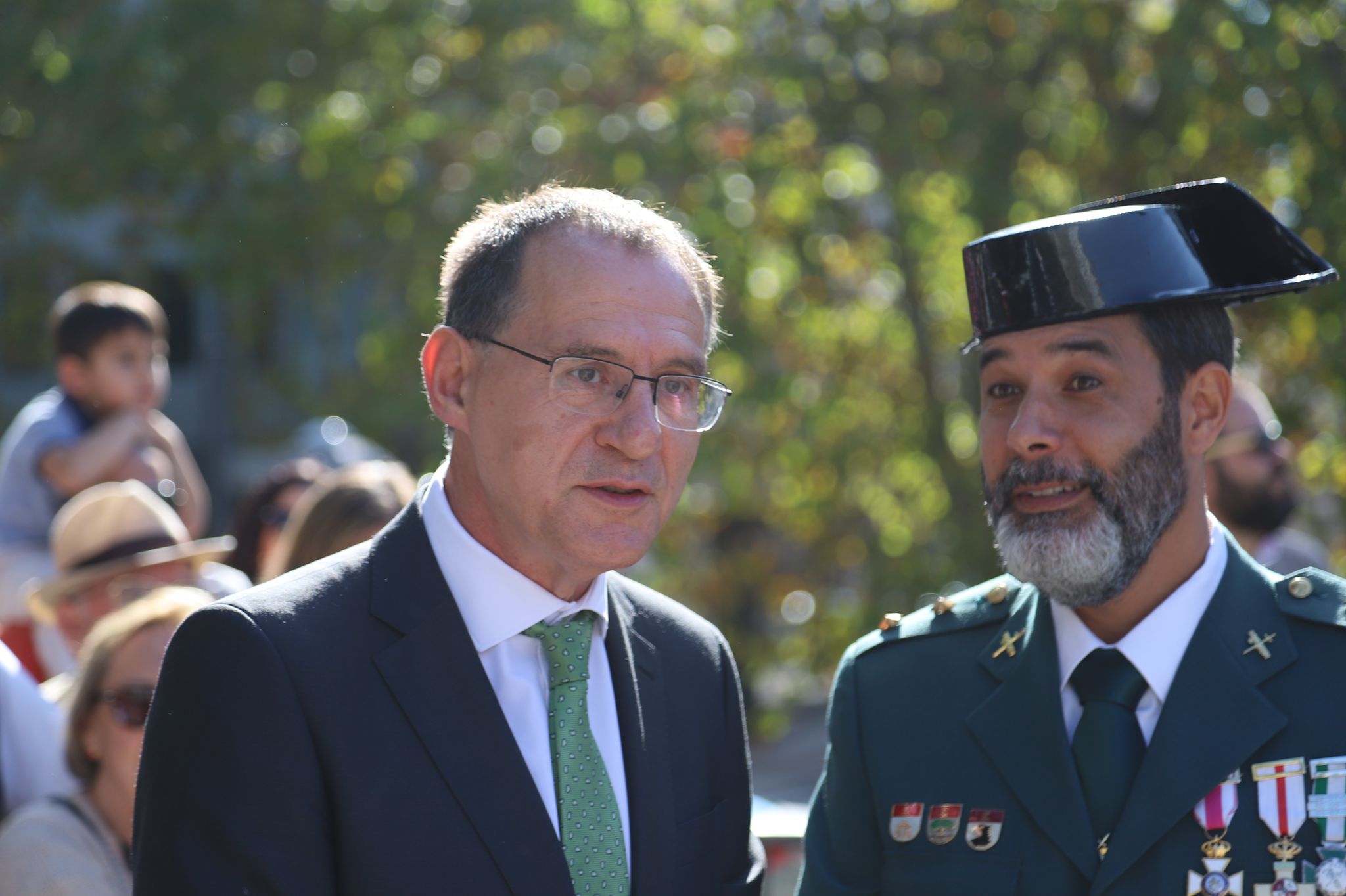 Ángel Blanco y Héctor David Pulido minutos antes del incio del acto