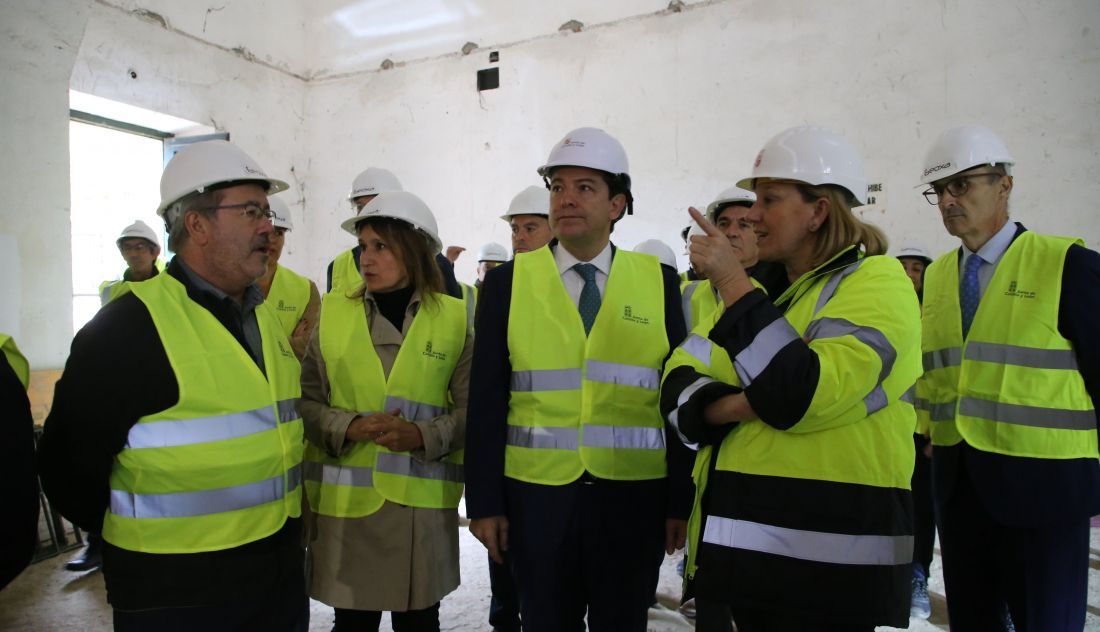 El presidente de la Junta de Castilla y León visita las obras del Conservatorio Profesional de Música. Archivo