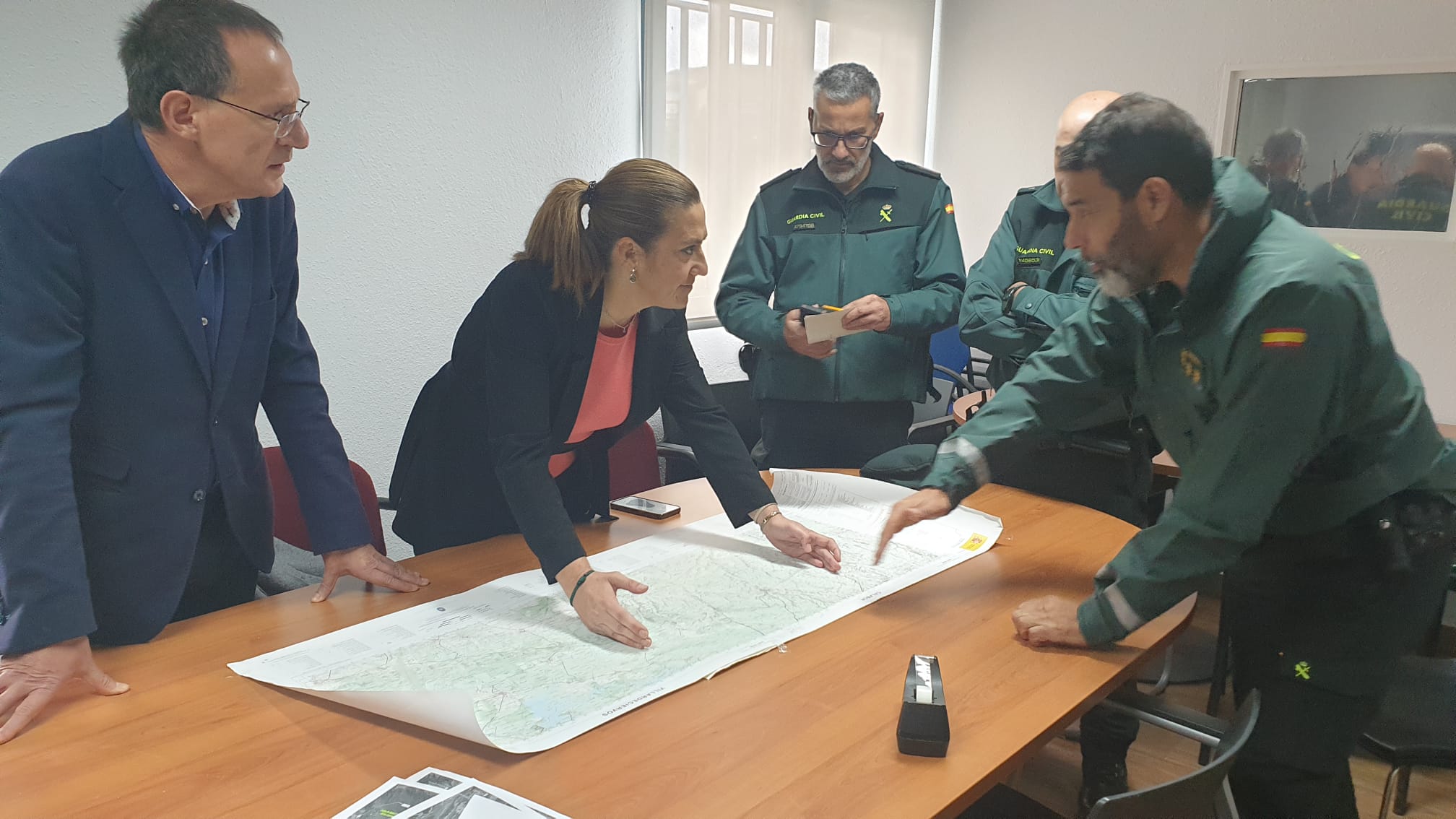 Virginia Barcones en el puesto de mando