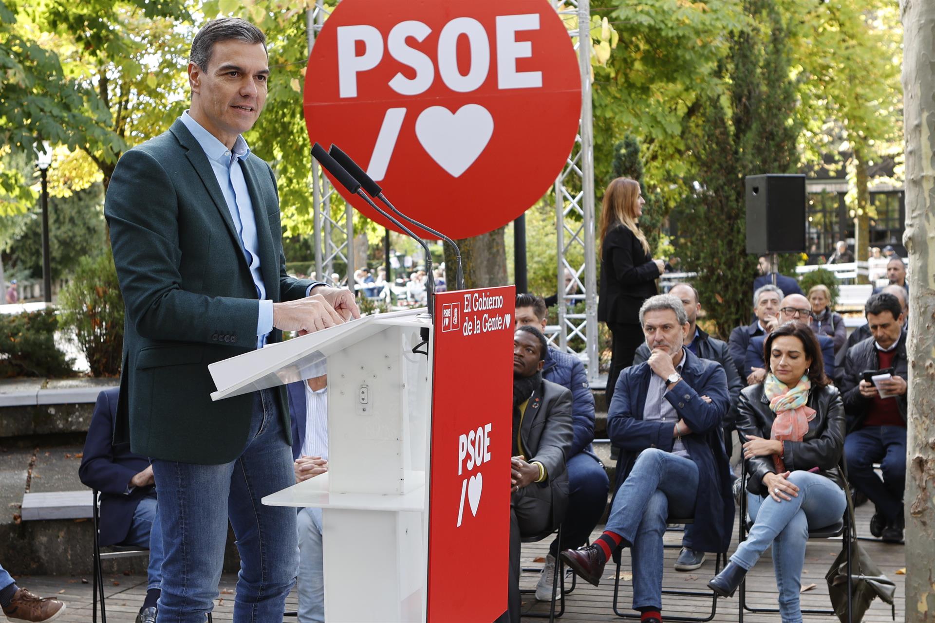 Pedro Sánchez en Soria. EP