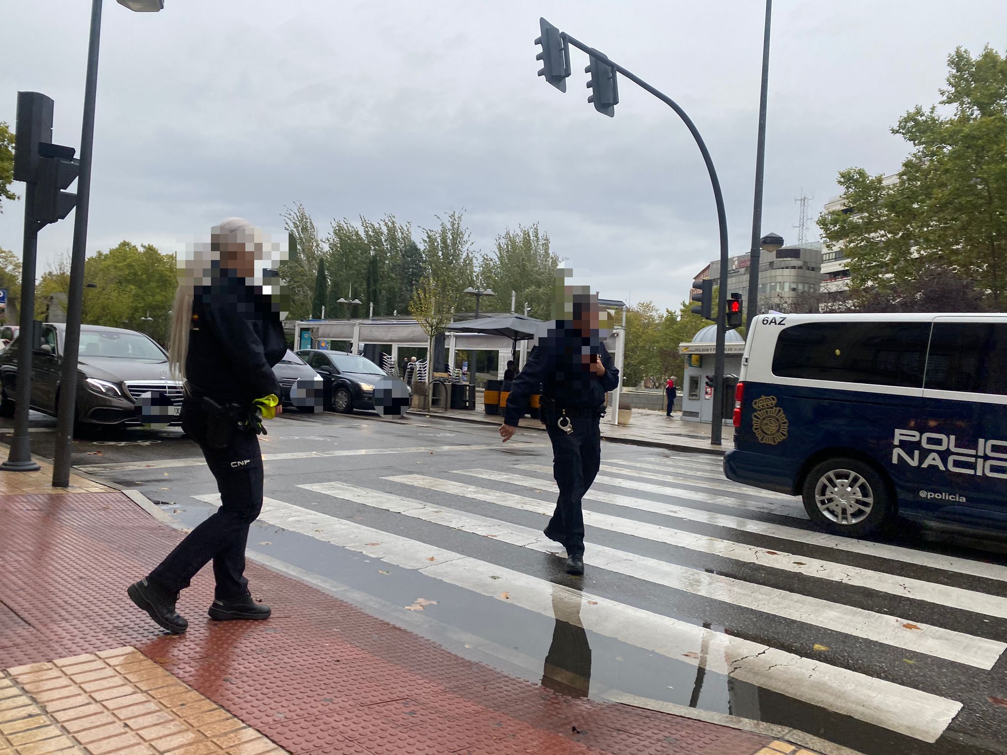 Imagen de la Policía Nacional en el lugar de los hechos