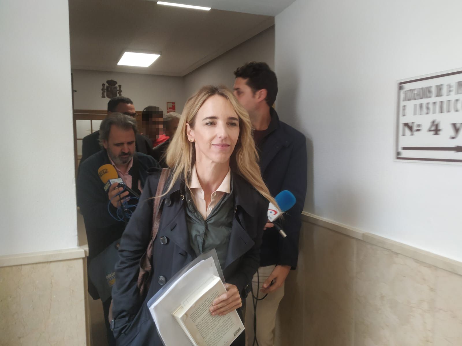 Cayetana Álvarez de Toledo a la salida del juicio en Zamora