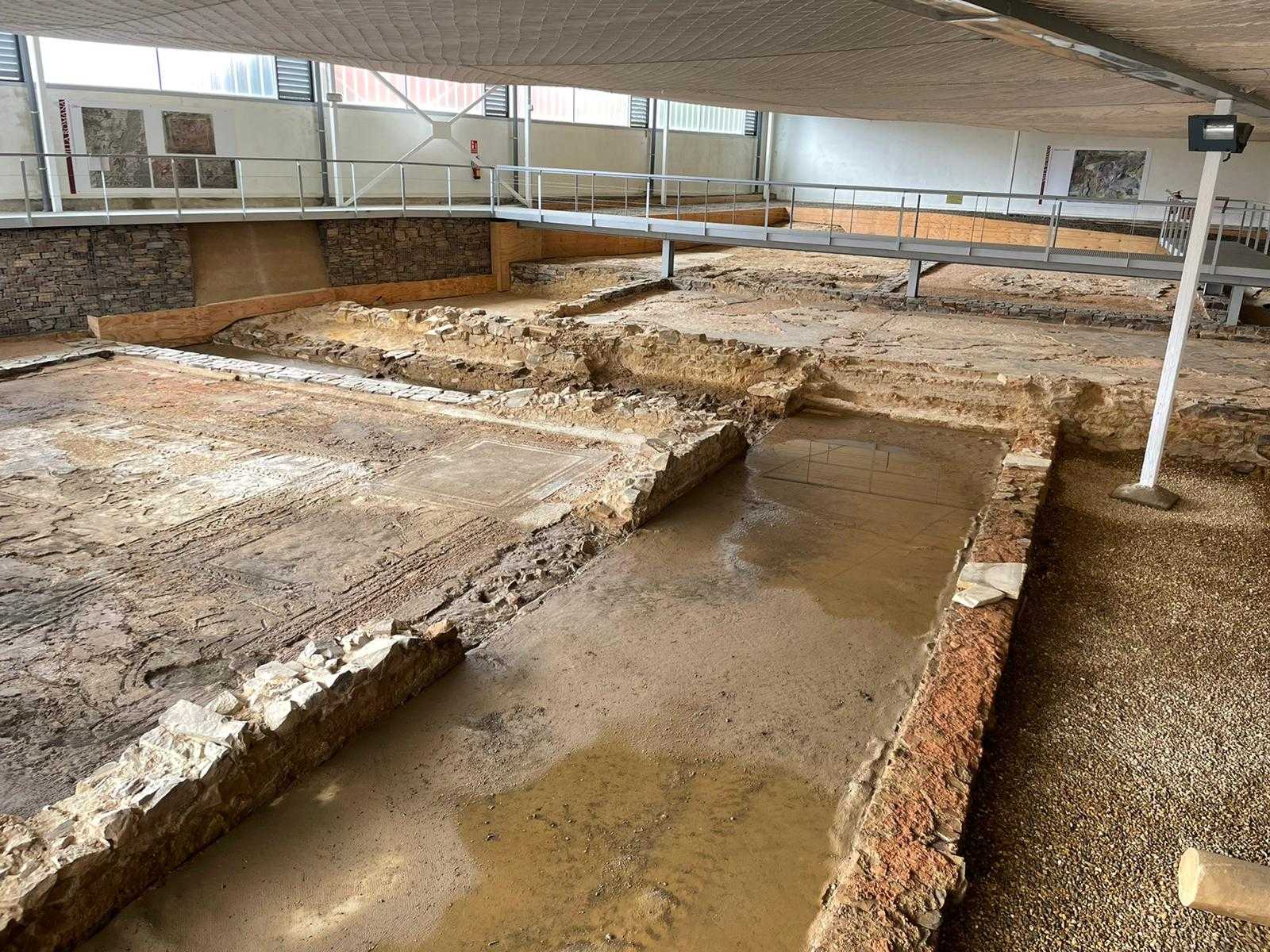 Inundaciones en la villa romana de Camarzana de Tera