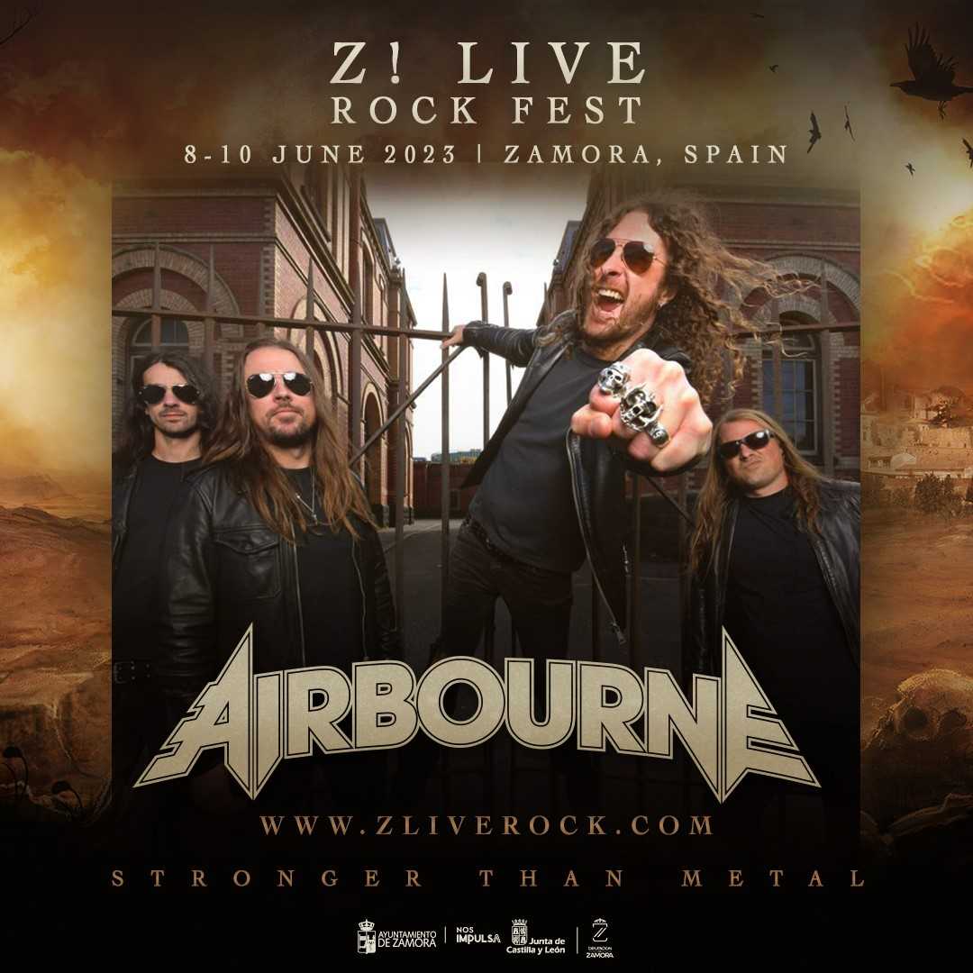 Airbourne, cabeza de cartel del Z! Live