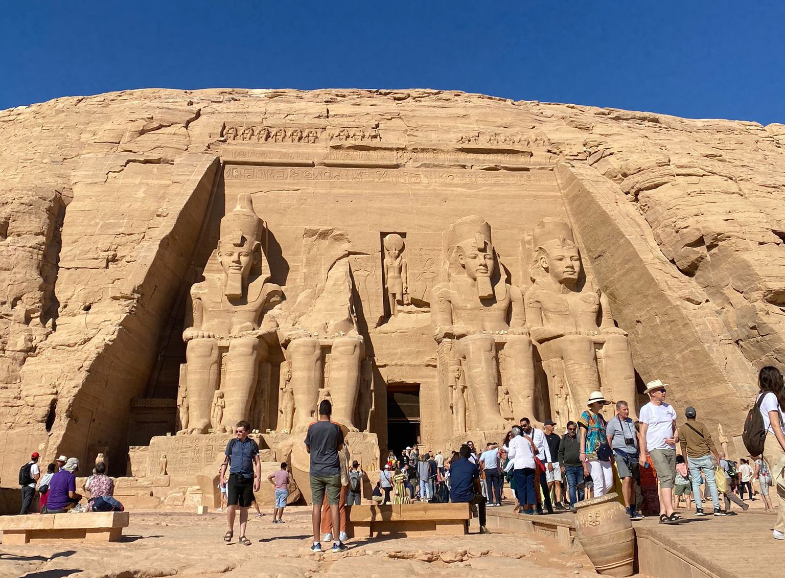 Un foto del templo de Abu Simbel en Egipto. Foto: María Lorenzo.