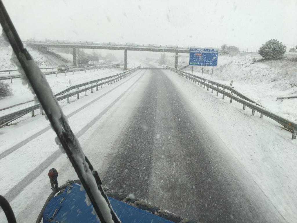 La nieve tiñe de blanco a Zamora