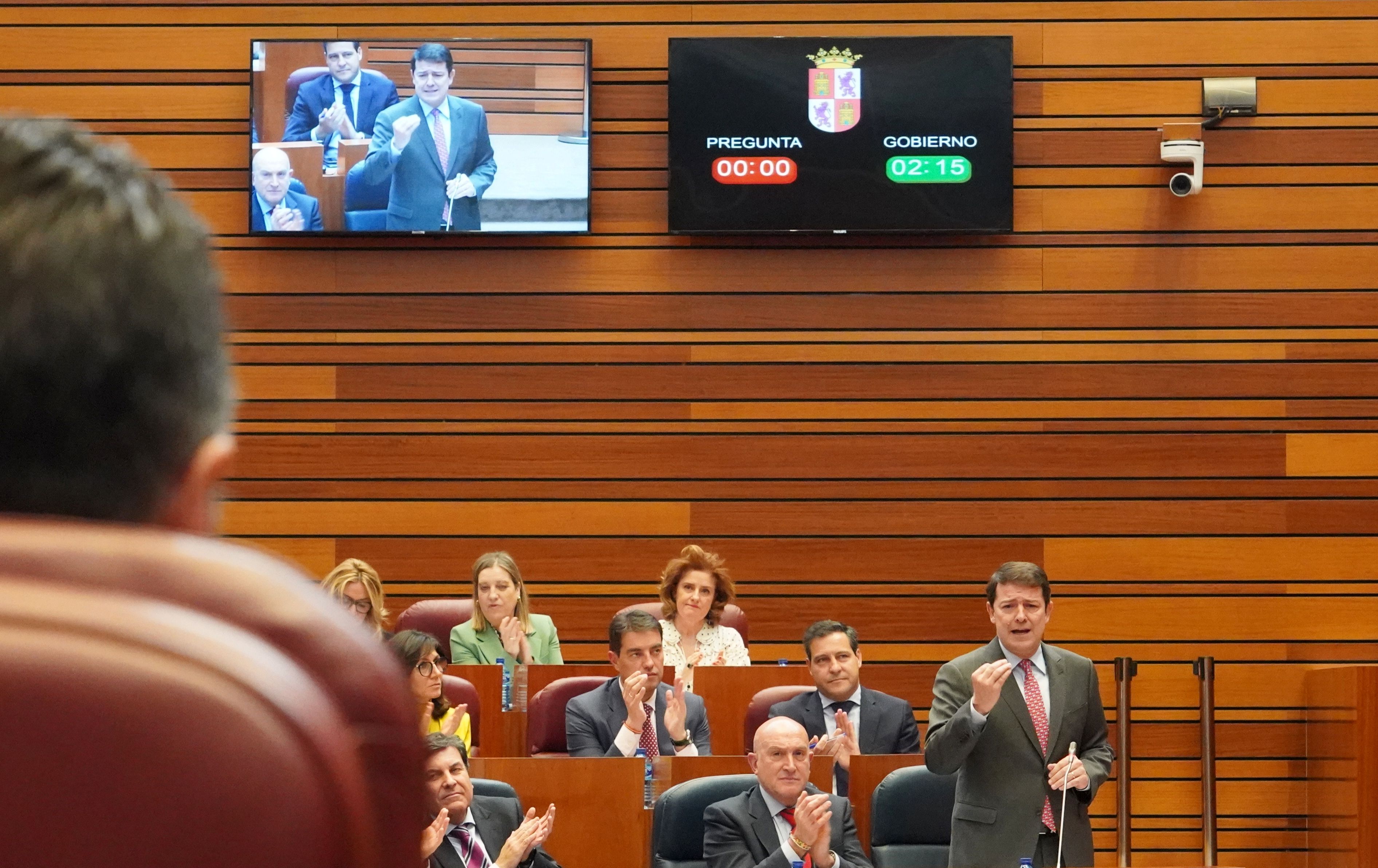 Intervención de Alfonso Fernández Mañueco en las Cortes