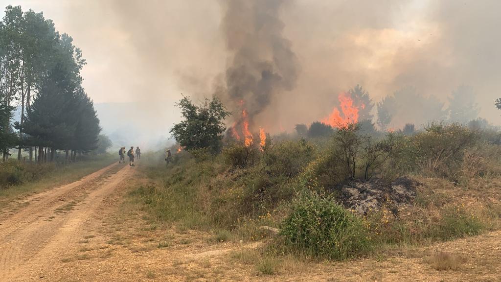 Imagen de archivo de un incendio en la provincia