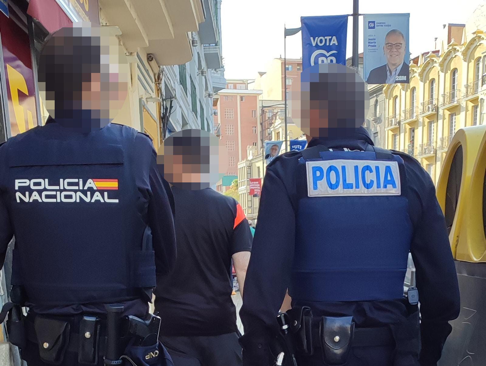 Búsqueda policial en el centro de Zamora