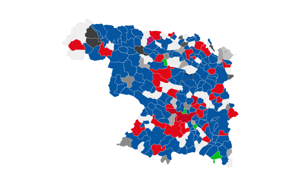 Mapa electoral de Zamora