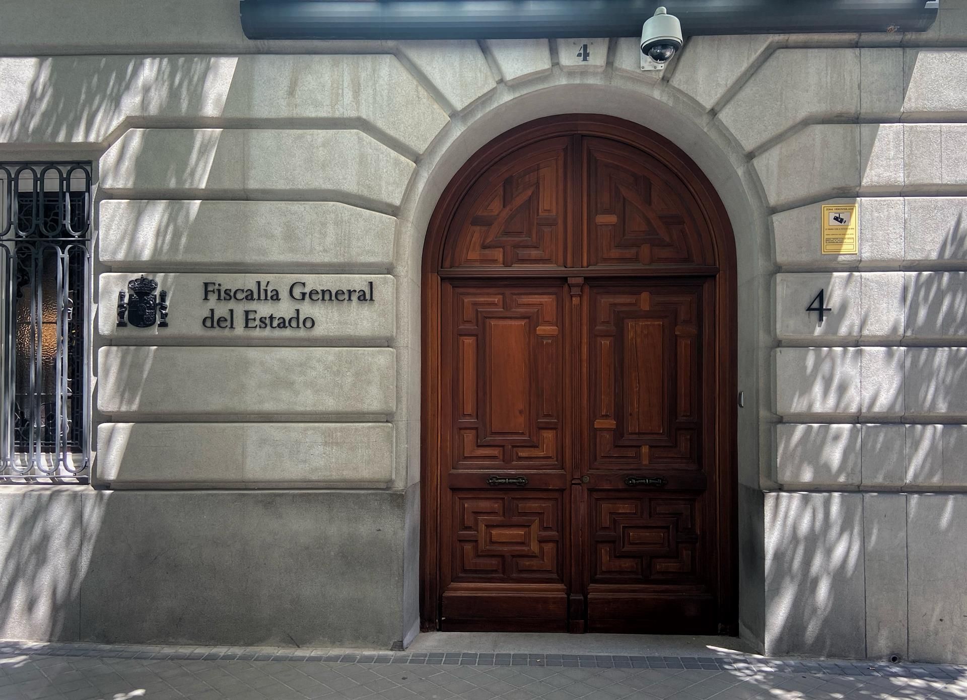 Entrada a la sede de la Fiscalía General del Estado, Madrid (España), a 29 de junio de 2020.   Eduardo Parra   Europa Press   Archivo