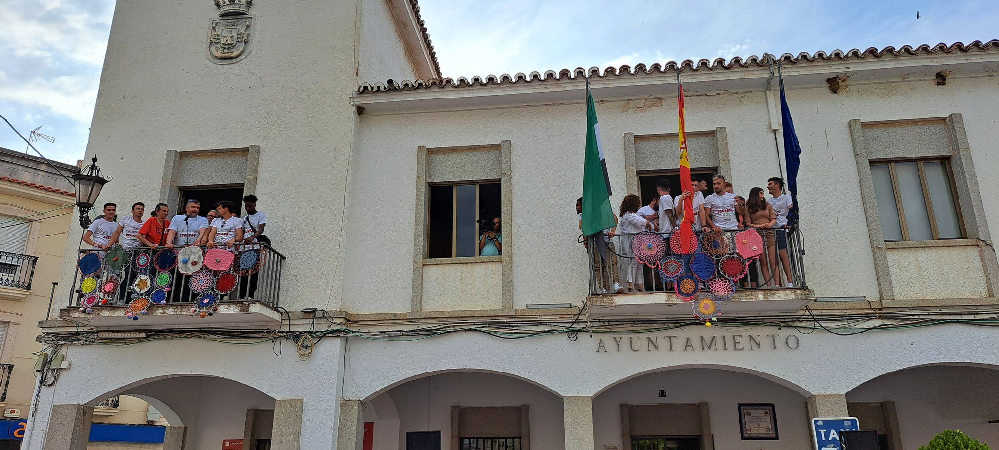 Celebración del ascenso en el Ayuntamiento de Castuera