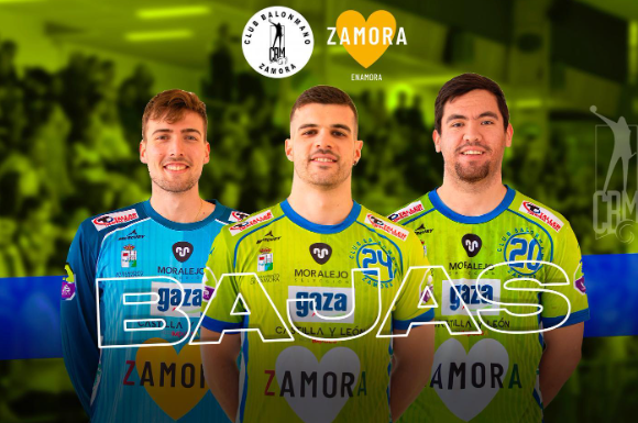 Jaime González, Benja Illesca y David Mach no continuarán en el Balonmano Zamora Enamora