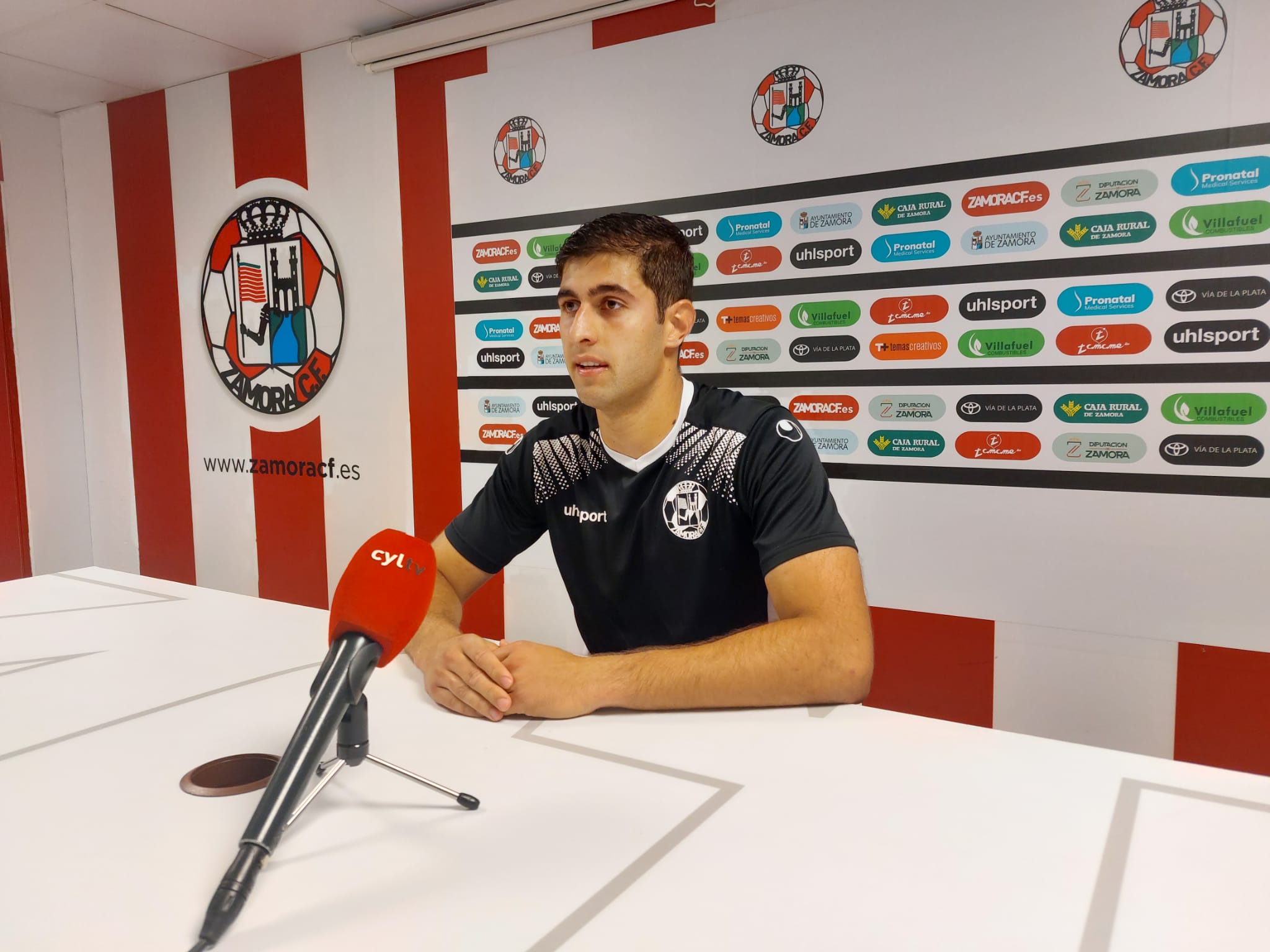 Jose, del Zamora B, en rueda de prensa