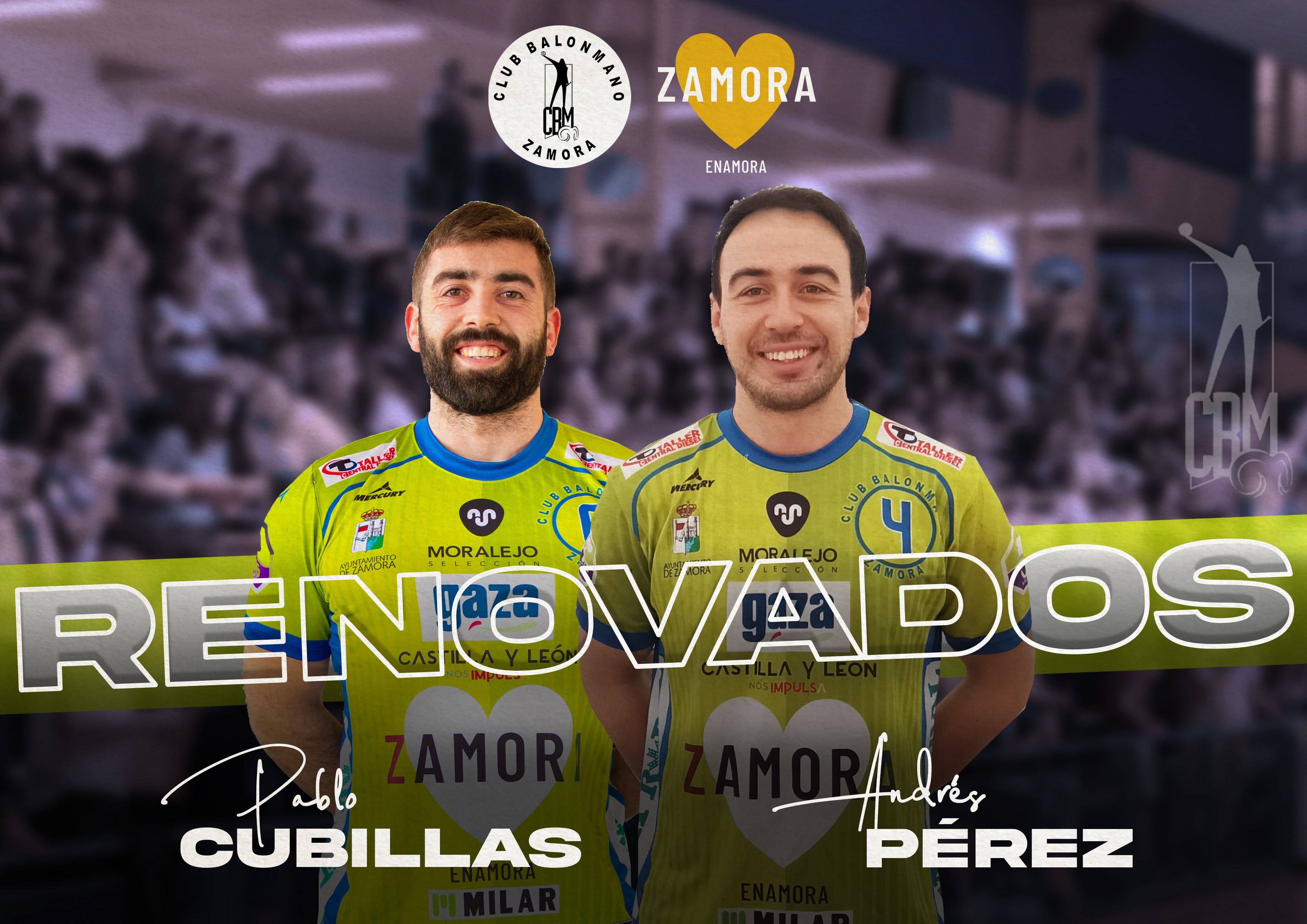 Cubillas y Andrés Pérez defenderán un año más los colores del Balonmano Zamora Enamora