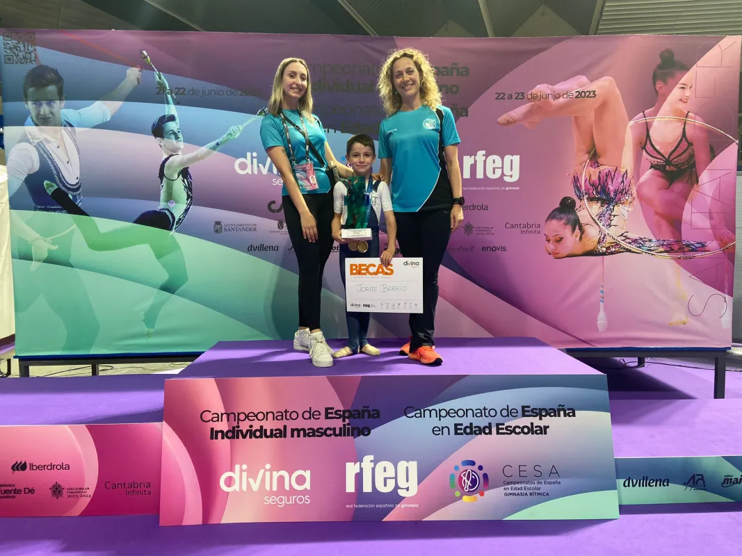 Jorge Barrio se proclama campeón de España de gimnasia rítmica en su categoría