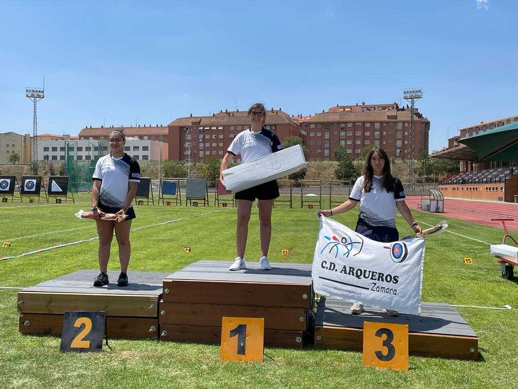 Ganadoras del XXIII Torneo Nacional de Tiro con Arco y el VII Trofeo Ciudad de Zamora