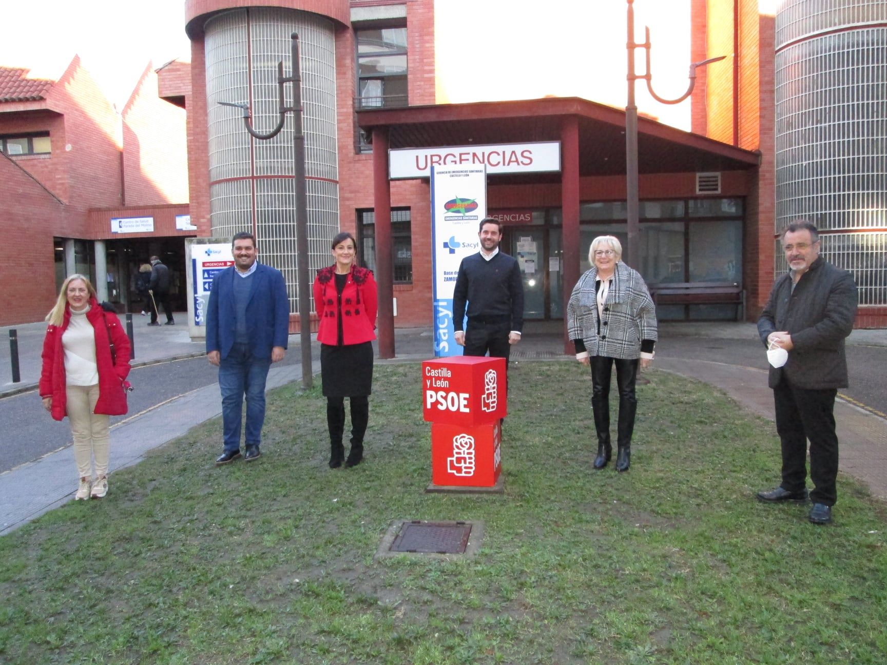 PSOE Zamora. Antidio Fagúndez, Inmaculada García Rioja, JI Martín Benito, Ana Sánchez, Carlos Fernández y Ana Ariza